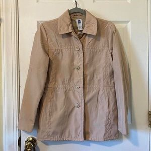 Gap factory sz S khaki rain jacket